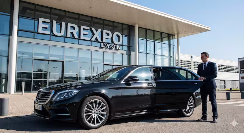 Taxi Lyon Perrache Eurexpo Berline Mercedes Confort