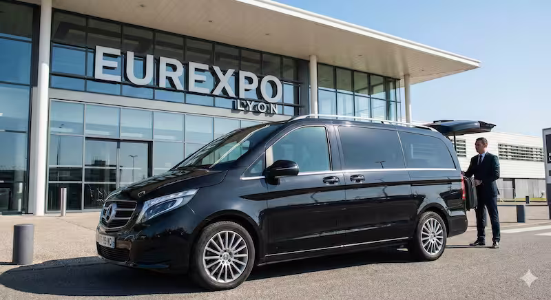 Taxi Lyon Perrache Eurexpo Van Minibus pour groupes